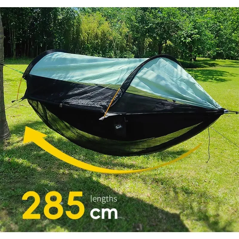 Manufacturer Supply 2026 New Traveler Hammock Bottom Mosquito Shield Detachable Camping Quick Opening Mosquito Net