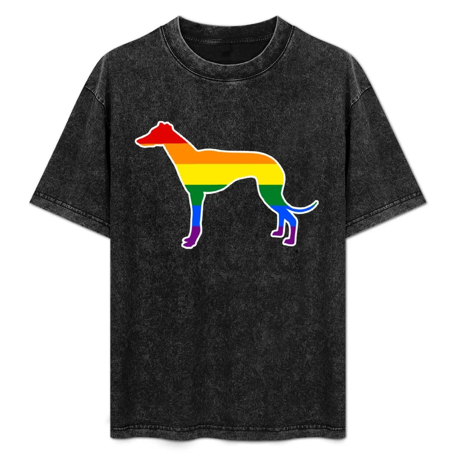 

Dog Rainbow LGBT Dog Clothes Greyhound Doggy Mom T-Shirt baggy shirts heavyweights mens funny t shirts
