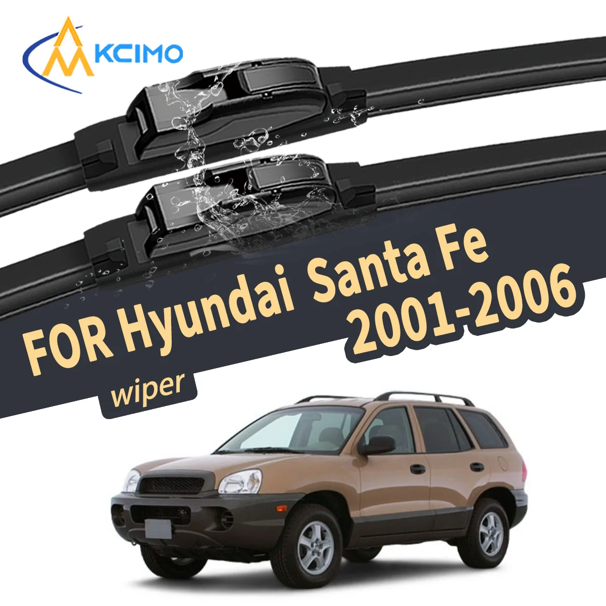 

High-Quality Silent For Hyundai Santa Fe SM 2001-2006 Windshield Wiper Blade Natural Rubber Auto Replacement Parts