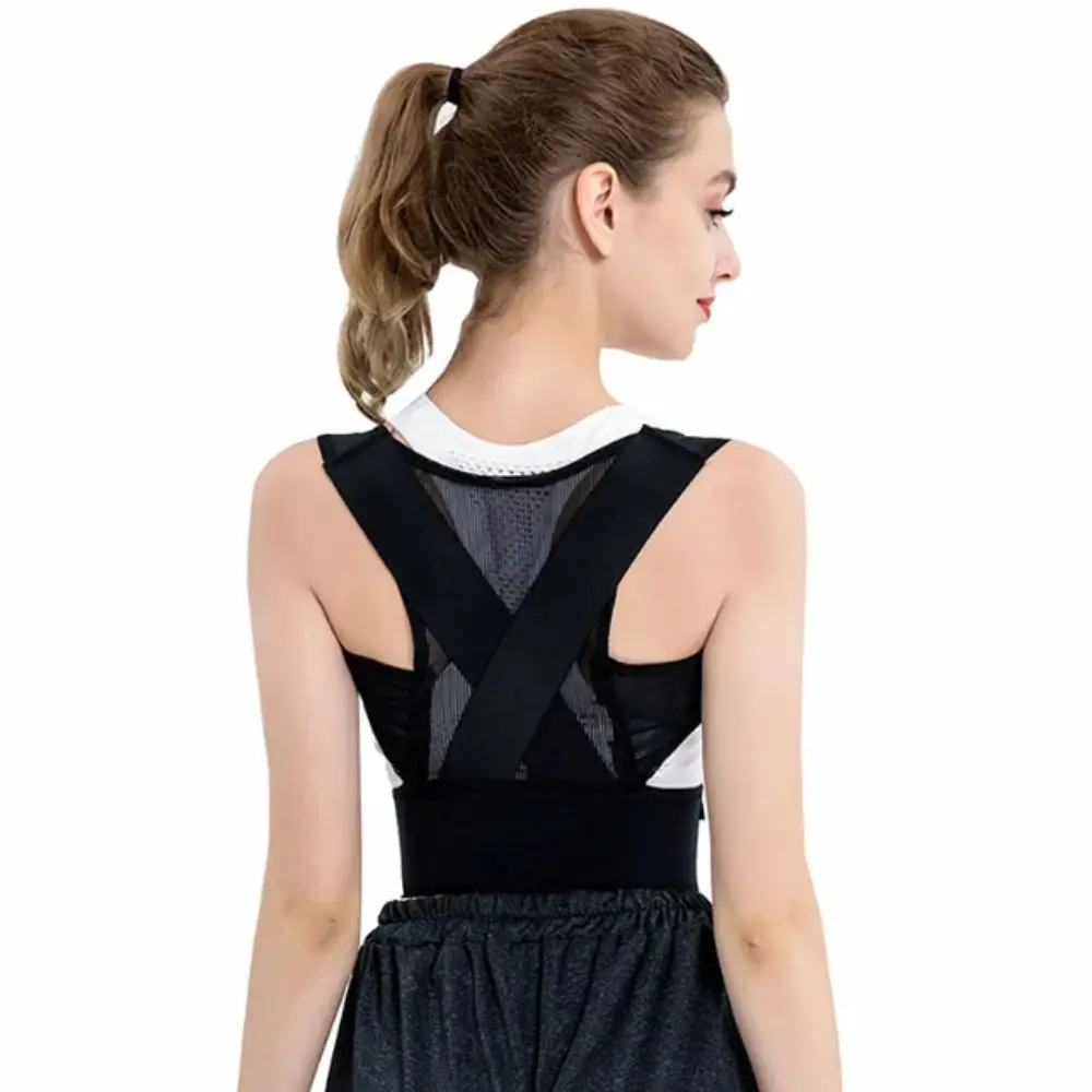 

With Straps Anti Hunchback Posture Corrector Spinal Sitting Invisible Design Hunchback Corrector Bent Waist Chest Forward Tilt