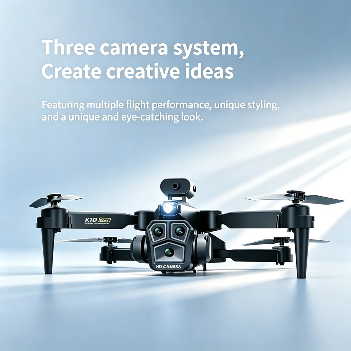 K10 RC Drone 4K Professional HD Dual Camera Security UAV Obstacle Avoidance Optical Flow Hovering Foldable Quadcopter Kid Gift