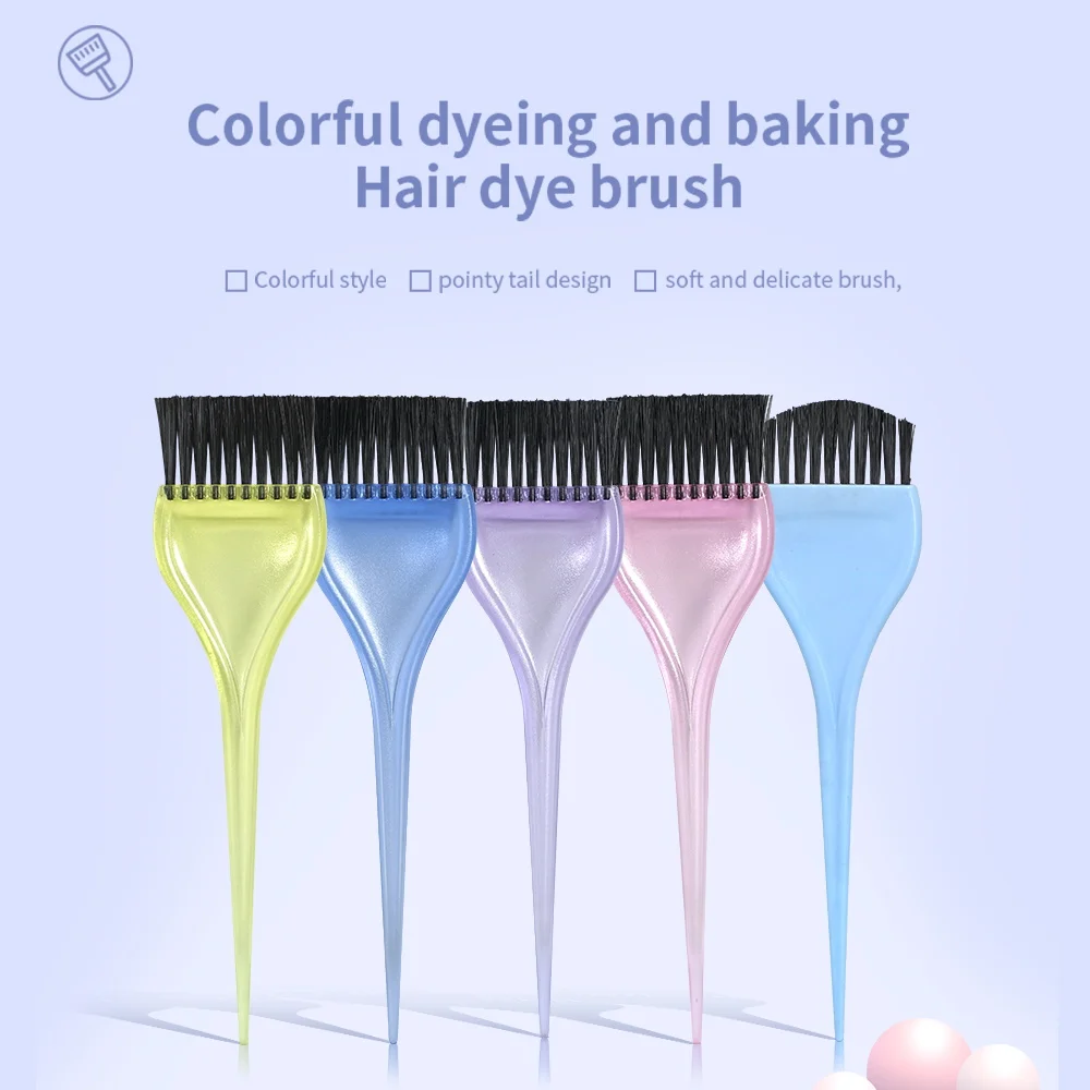 

Professional Hair Coloring Brushes Plastic Crystal Combs for Woman Hair Coloring Applicator Brushes Barber Styling Accessories