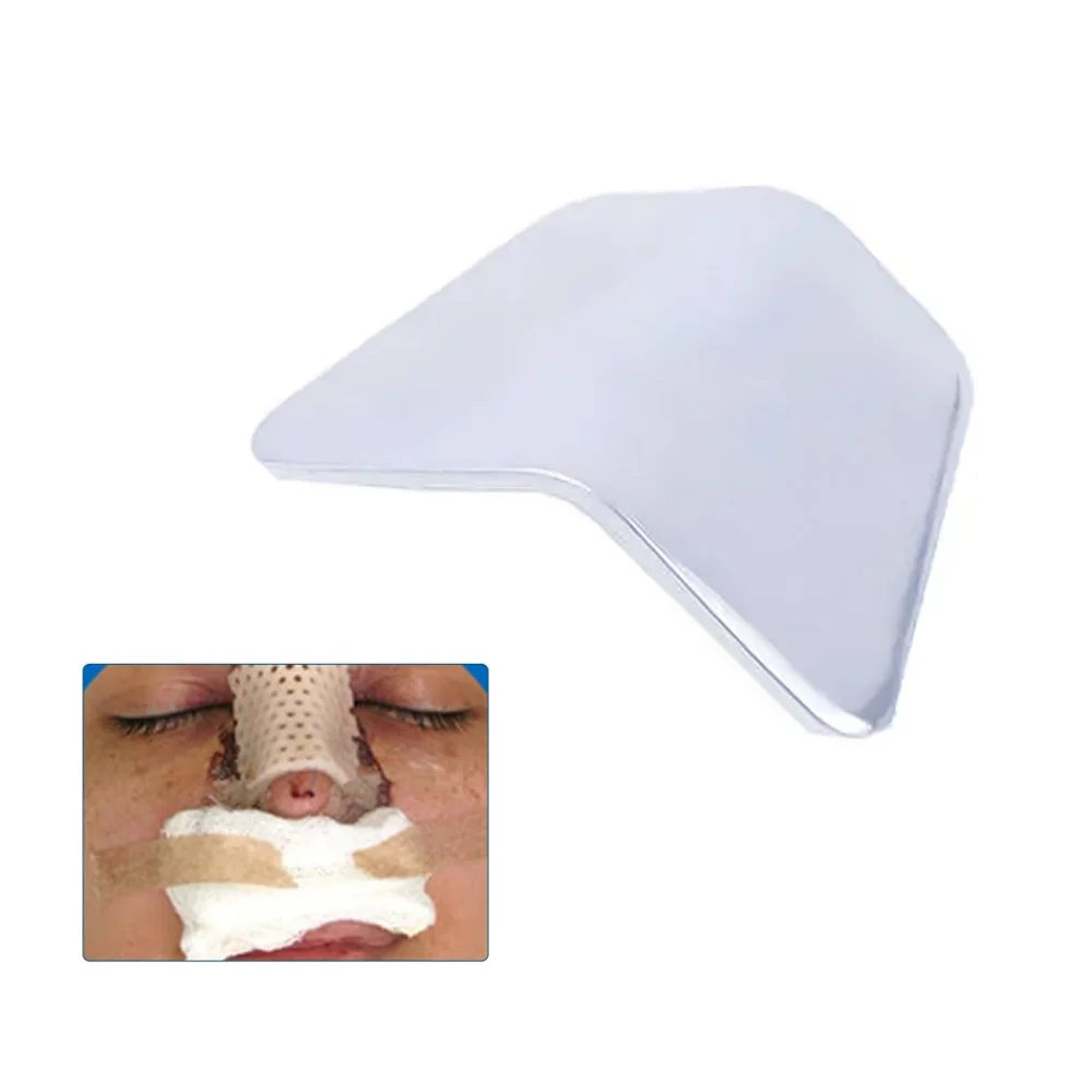 

1Pc Medical Rhinoplasty Splint Ortho Immobilized Nose Job Trapezoid Nasal Splint Nasal Fracture Therapy Splint Adhesive Tape