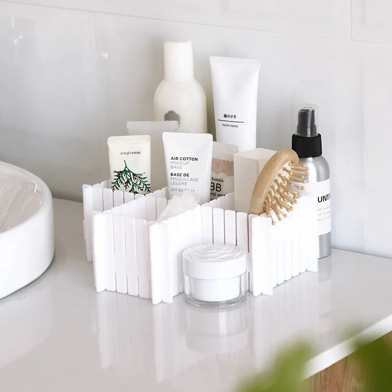 4pcs Adjustable Plastic Drawer Divider Storage Shelve DIY Household Free Combination Partition Board Space-saving Division Tools