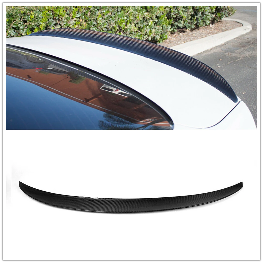 

Carbon Fiber Rear Spoiler Wing Trunk Lip Splitter Duckbill Flap Lip For BMW 4 Series F36 4 Door Gran Coupe 2014-2019 Style P