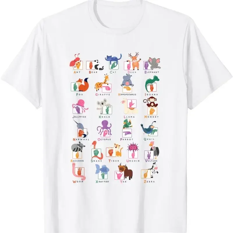 American Sign Language S For Teachers Asl Alphabet T Shirt