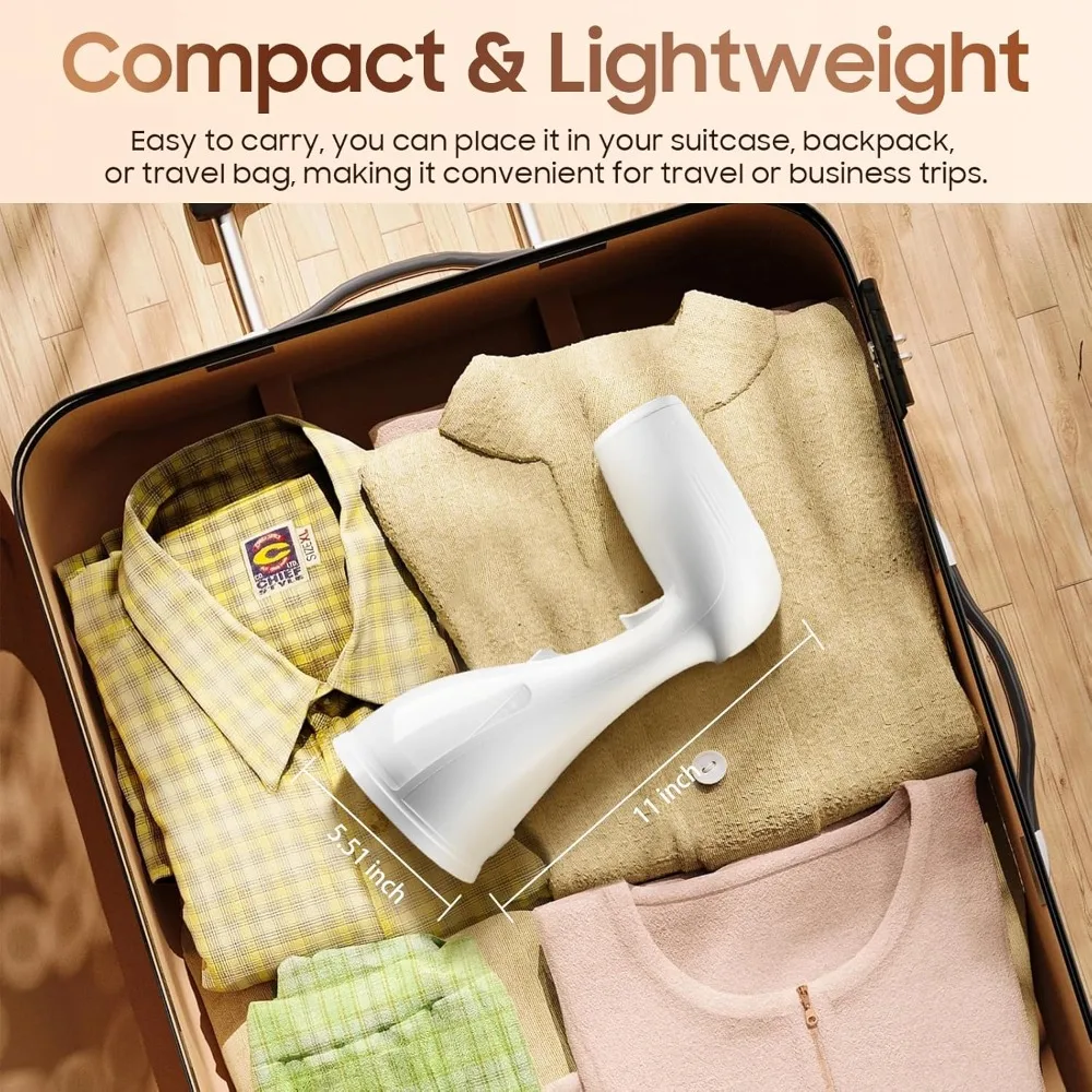1350W Handheld Garment Steamer 15S Fast Heating Portable Fabric Wrinkle Remover Travel Clothing Iron Steamer image 6