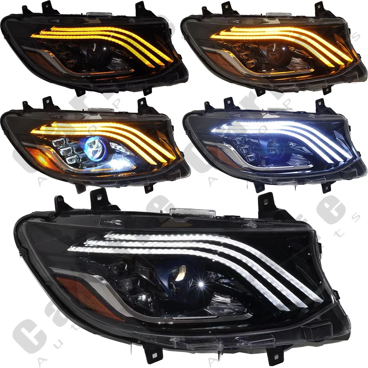 Car accessories 907/910 sprinter for Mercedes benz sprinter 2019 2020 2021 2022 2023 year upgrade LED maybach model headlights