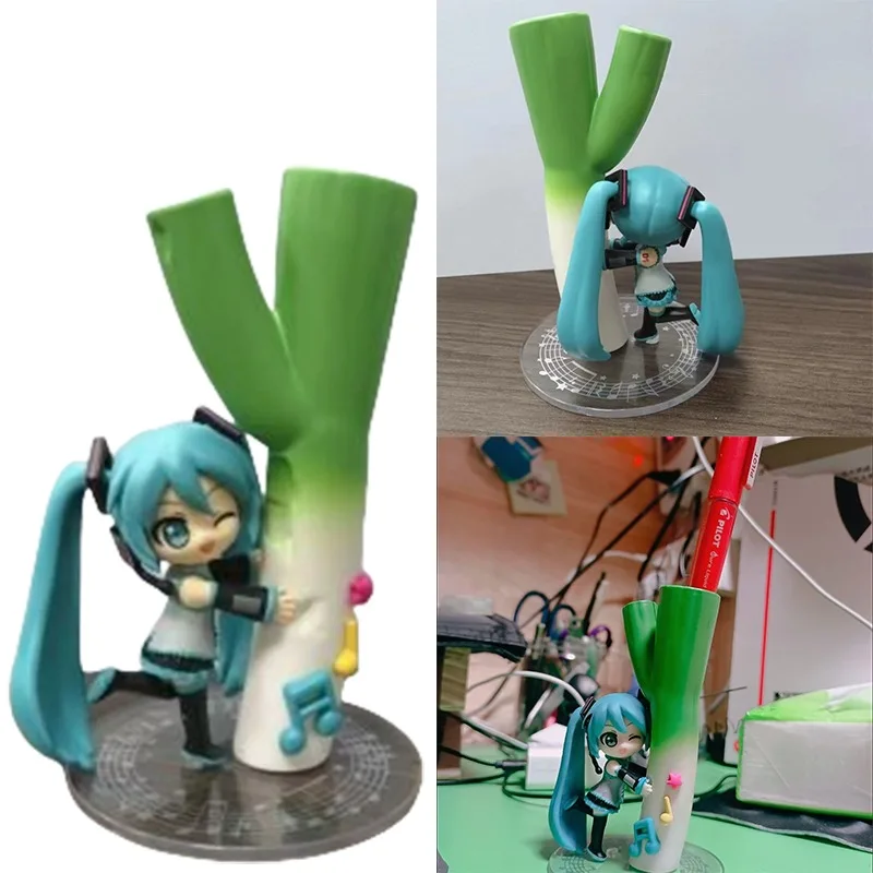 

Hatsune Miku's Onion Pen Holder Ornament Toy Anime Character Children's Bedroom Decoration Handmade Ornament Birthday Gifts