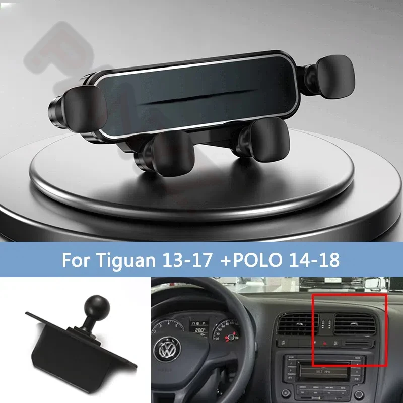 For Volkswagen VW Tiguan 5N Passat Polo V 6C Golf Sportsvan 2 Car Mobile Phone Holder Air Vent GPS Gravity Stand Special Bracket