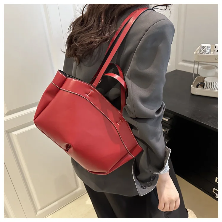 1 Stück Spezialtasche für Damen, große Kapazität, modische Joker-Umhängetasche, neue tragbare Handtasche für Pendler. – Detail 18