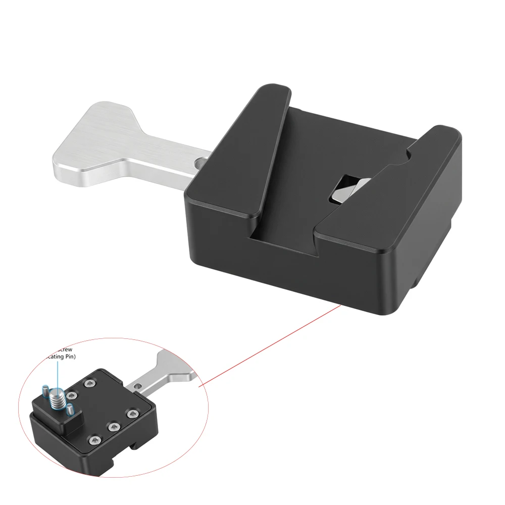 V Lock Mount Adapter with Anti-Twist Accessory Mount 1/4
