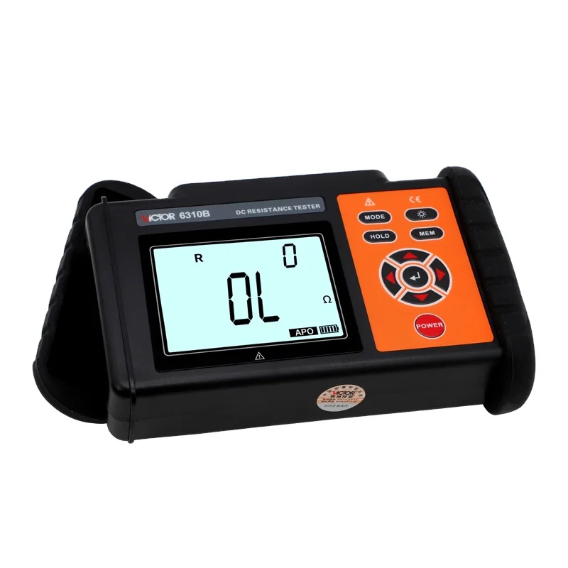 VICTOR  6310B DC Low Resistance Tester four-wire measurement 300k OHM USB data upload resolution 1uOHM