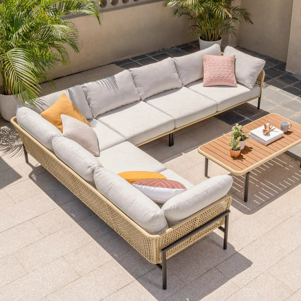 شرفة أريكة الروطان الخارجية B & B حديقة الفناء والترفيه في الهواء الطلق