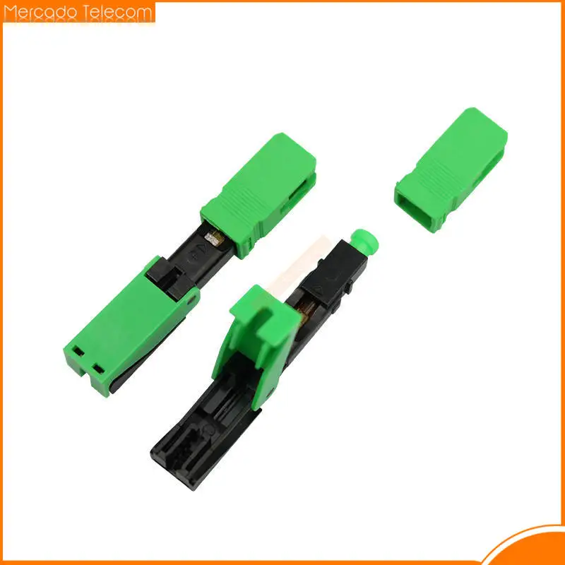 50/100/200 PCS FTTH Quick Connector Fiber Optic Fast Connector Embedded High Quality SC/APC Tool Cold Connection Adapter