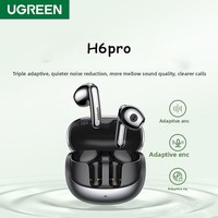 UGREEN HiTune H6 Pro Wireless Bluetooth Earbuds Adaptive Active Noise Cancelling LDAC/Hi-Res Audio Custom in-Ear Game Earphones
