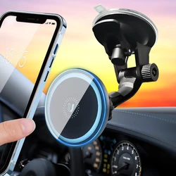 Magnetic Car Phone Holder For iPhone 15 14 13 12 Pro Max 15 Plus Magnet Phone Bracket For Mobile Phone Clip Bracket