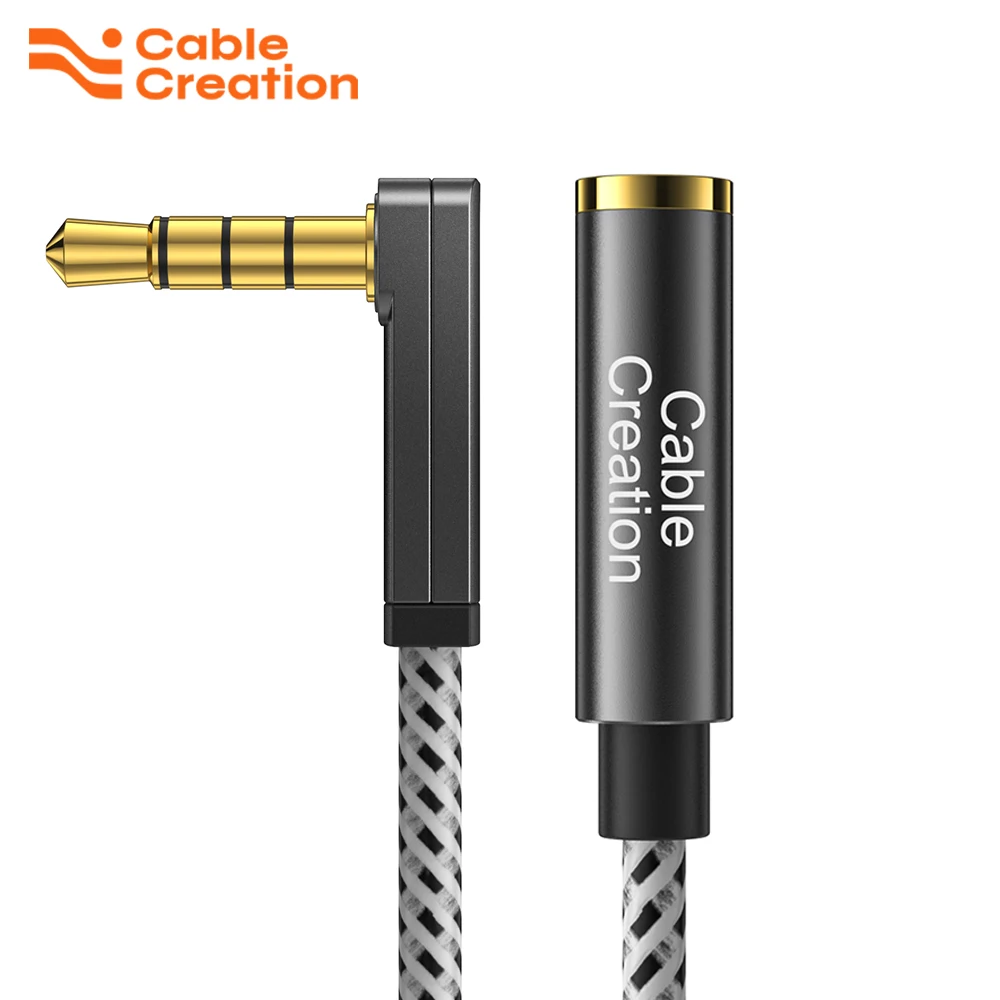 

CableCreation 3.5mm Jack Male to Female Extension Cable with Microphone Stereo Audio Adapter for Xiaomi Redmi 5plus PC Headphone