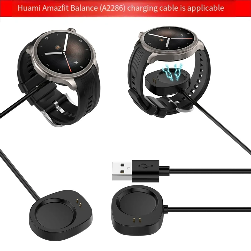 Dla Leap Me Huami Amazfit Balance kabel do ładowania A2286 wielofunkcyjny przyciąganie magnetyczne ładowarka do zegarka ładowarka do siedzenia łatwa w użyciu