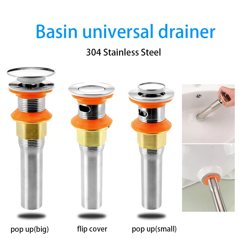 

Basin Universal Drainer Bathroom Kitchen Downspout Washbasin Basin Sink Drain Pipe Sealing Deodorant Home Bath Accessories Kit