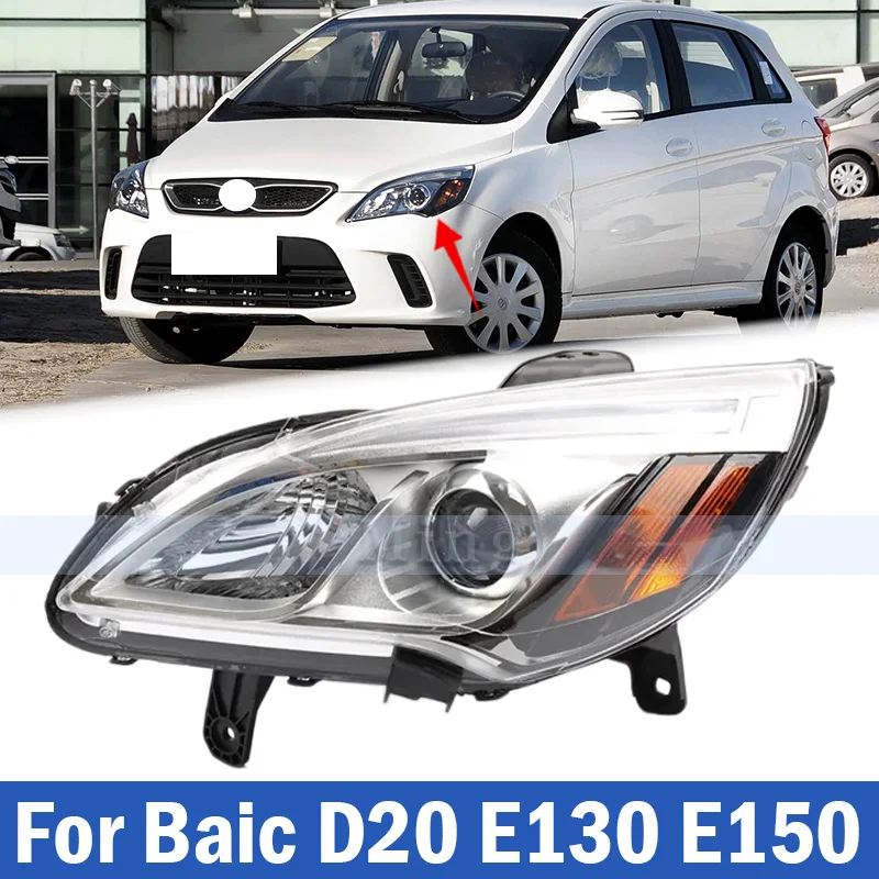 Headlamp Assembly For Baic D20 E130 E150 Front Combined Headlight Replacement Headlamp