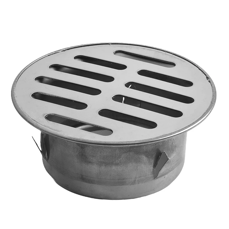 1Pc Balcony Drainage Roof Round Flat Floor Drain Cover Multiple Sizes Accessories For Outdoor Drain Pipe Exhaust Pipe End