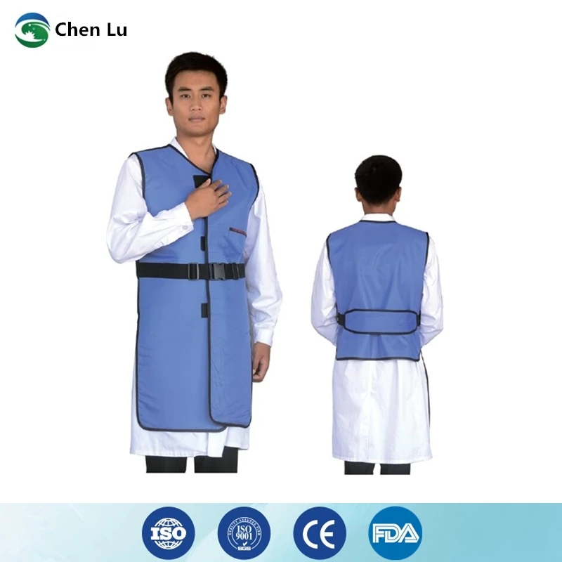 Genuine x-ray gamma ray protective long lead vest medical uses of ionizing radiation protection 0.35/0.5mmpb adult lead clothing