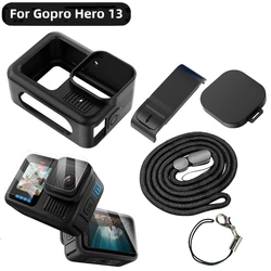 For Gopro Hero 13 Black Accessories Case Protective Housing Shell Protector Rubber Silicone Lens Cap Strap For go pro Hero13