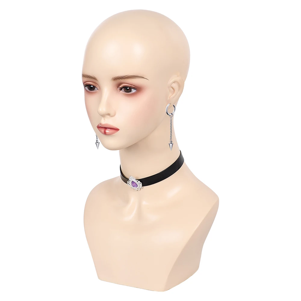 فانتازيا ميرا أقراط المختنق تأثيري مجوهرات الكرتون الشيطان هنتر من Disfraz زي اكسسوارات هالوين كرنفال الدعامة