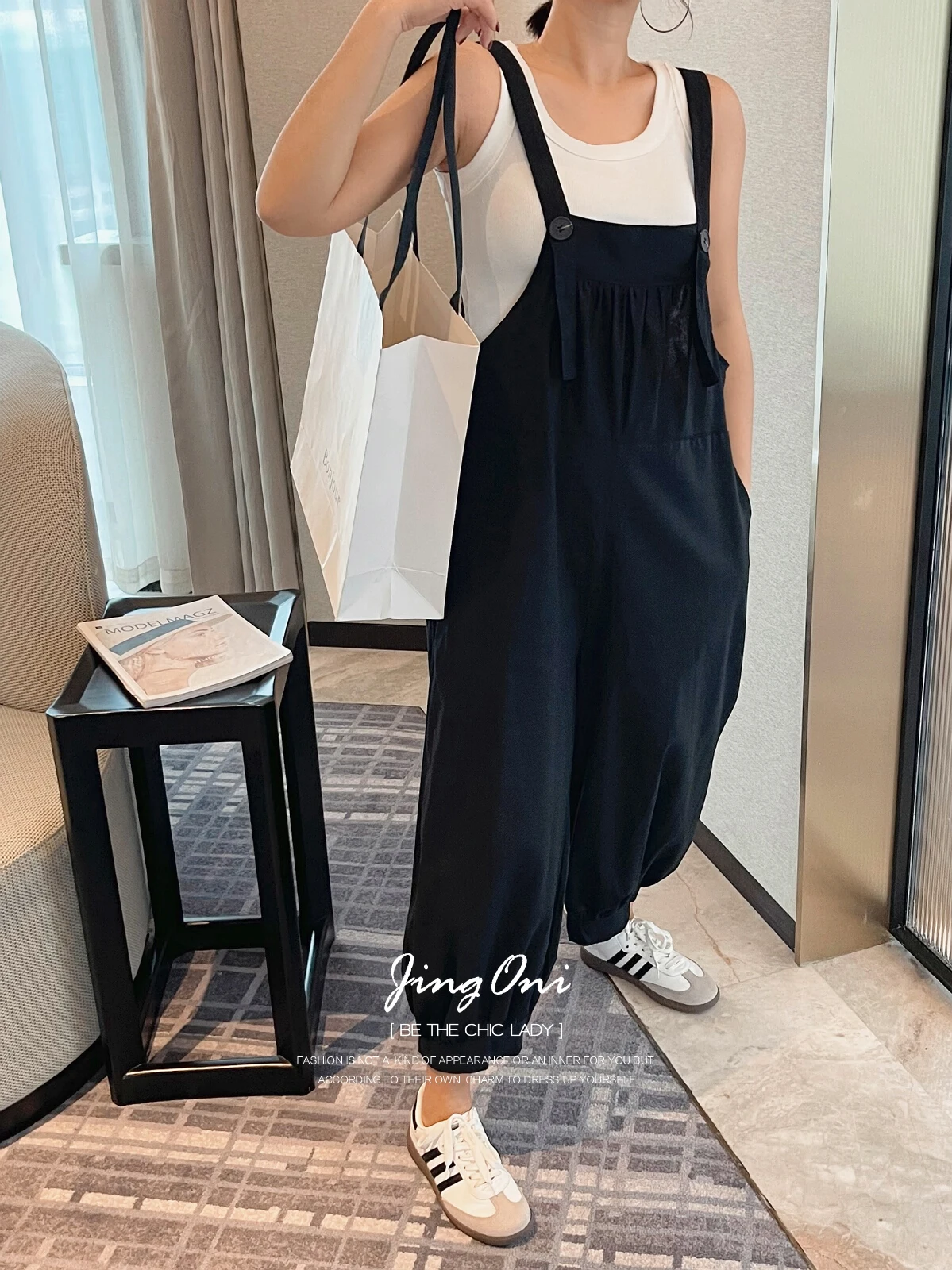 Overalls Wide Pants Y2k Trousers Woman Clothing Summer 2024 Korean Style Fashion Youthful Cargo Beach Chic High Waist Baggy New