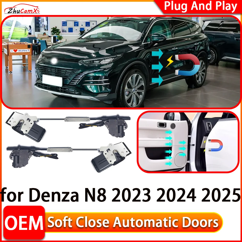 

ZhuCamX for Denza N8 2023 2024 2025 Car Automatic Electric Soft Close Door Closer Power Closing Door Comfort Closing System
