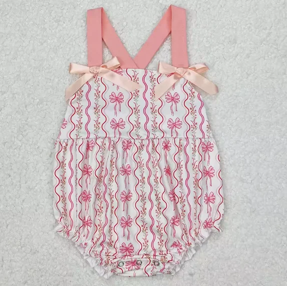 New Arrive Infant Girls Rompers Summer Flower Romper Toddler Girls Jumpsuit