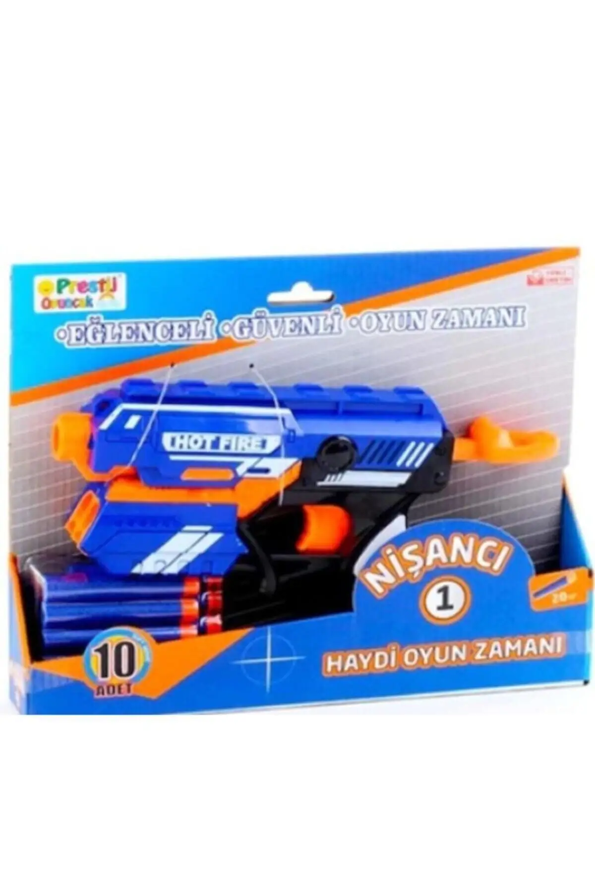 Blue Sponge Bullet Shooting Hot Fire Shooter Toy Gun