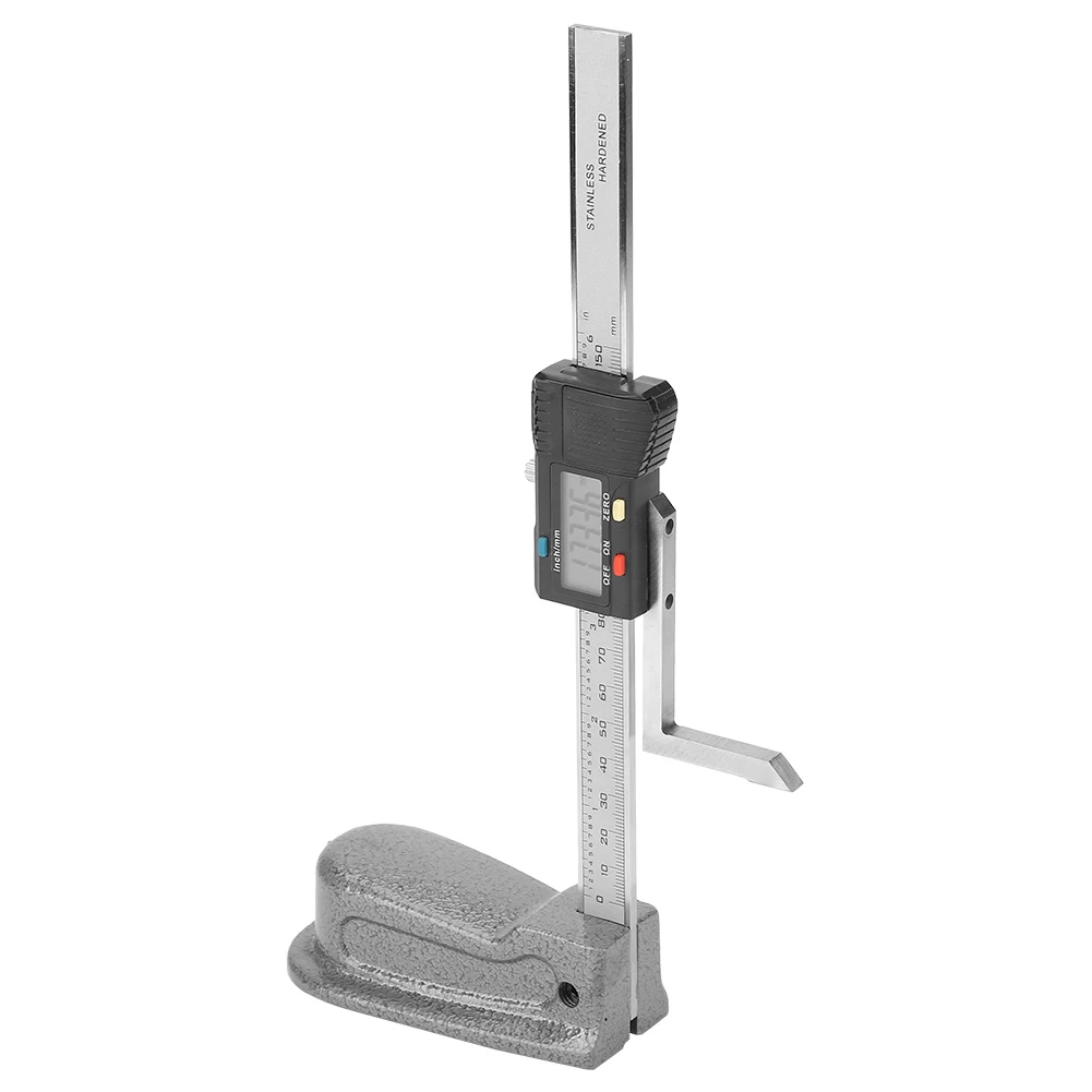 

Depth Gauge Depth Measuring Tool Height Gauge 0-150mm Digital Precision Height Aperture Depth Gauge with Stainless Steel Base