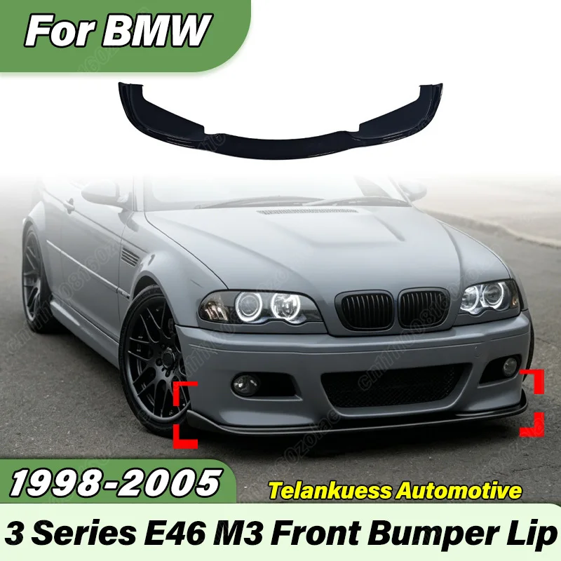 For BMW 3 Series E46 M3 1998 1999 2000 2001 2002 2003 2004 2005 Automobile Front Bumper Lip Body Modification Kit