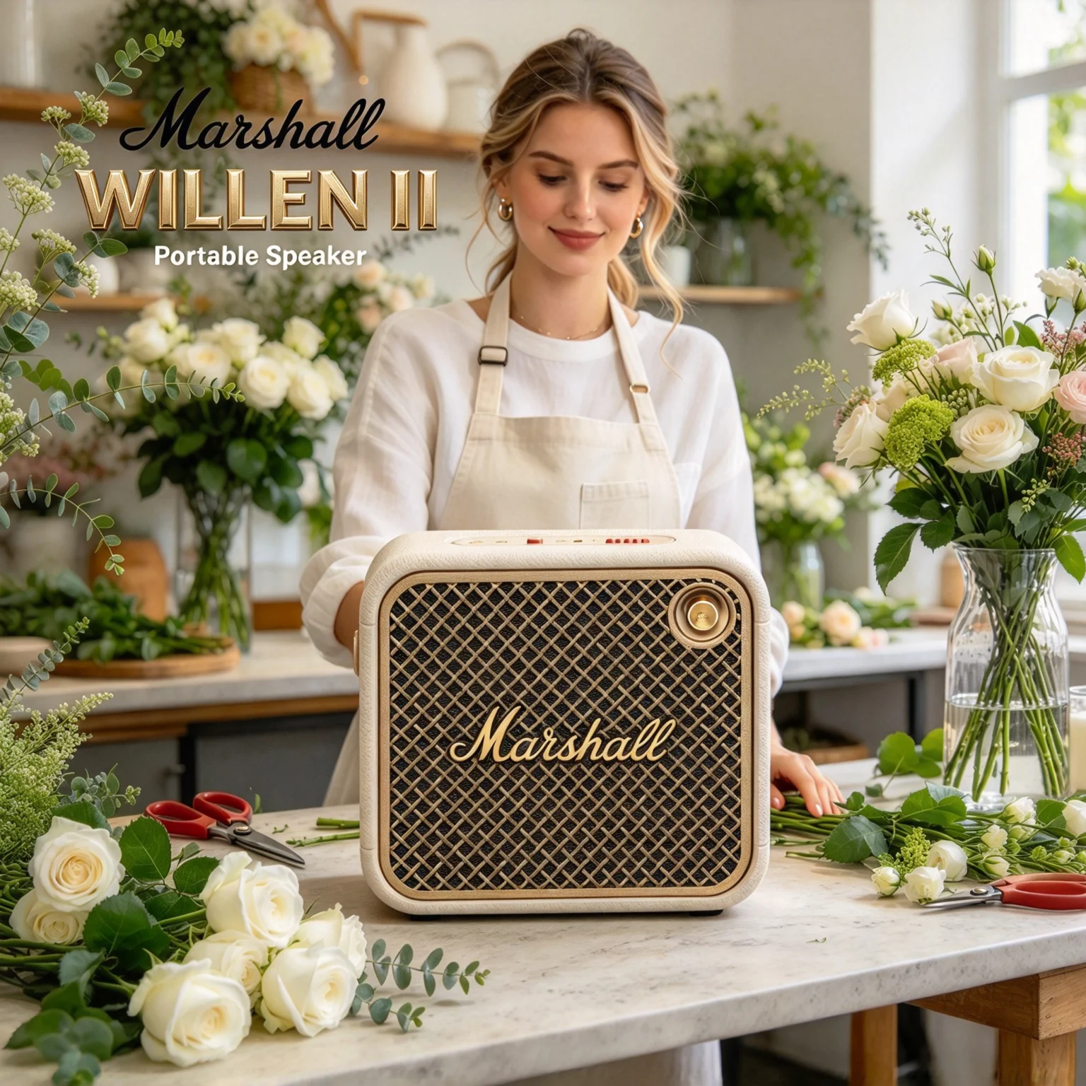 Marshall WILLEN II Compact Bluetooth 5.3Speaker Multi‑point Connection IP67 Waterproof USB‑C Charging Retro Mini Outdoor Speaker