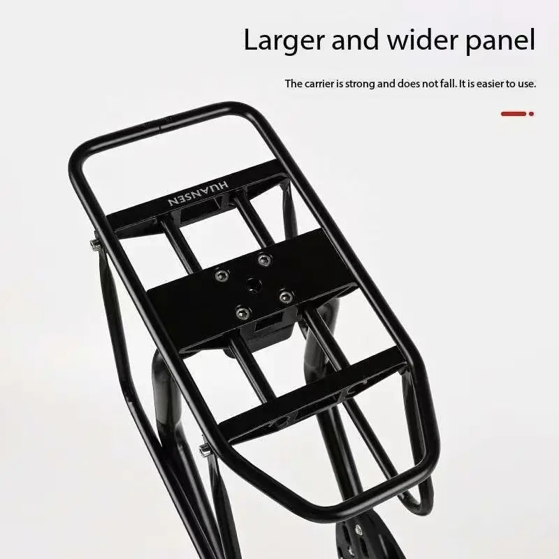 Rear Cargo Rack Adjustable Bicycle Carrier Luggage Rack Back Aluminum 115 lbs Capacity