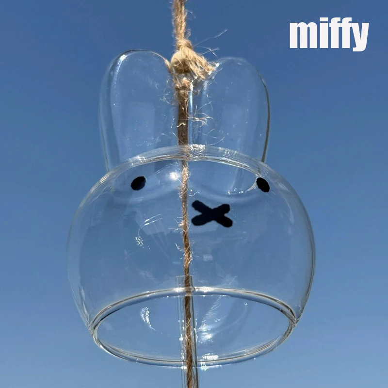 Simpatici campanelli eolici Miffy Cartoon Decorazione creativa per la casa Pendenti estivi per camera da letto fresca Campane eoliche anime Regali di compleanno perfetti