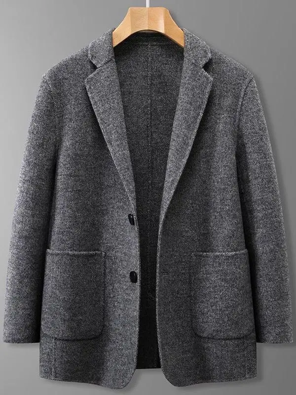 

Модный тонкий демисезонный пиджак в винтажном стиле, повседневная верхняя одежда, теплое пальто, деловой повседневный стиль, на одной пуговице