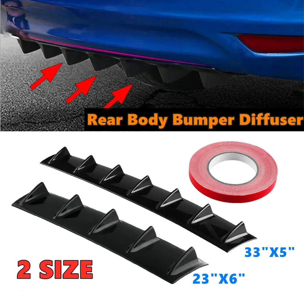 Hot Sale Universal Car Rear Bumper Lip Diffuser Spoiler Splitter Shark 5/7-Fin for BMW F20 F40 E90 Audi A3 8P A4 B8 A5 A6 A8 Q3