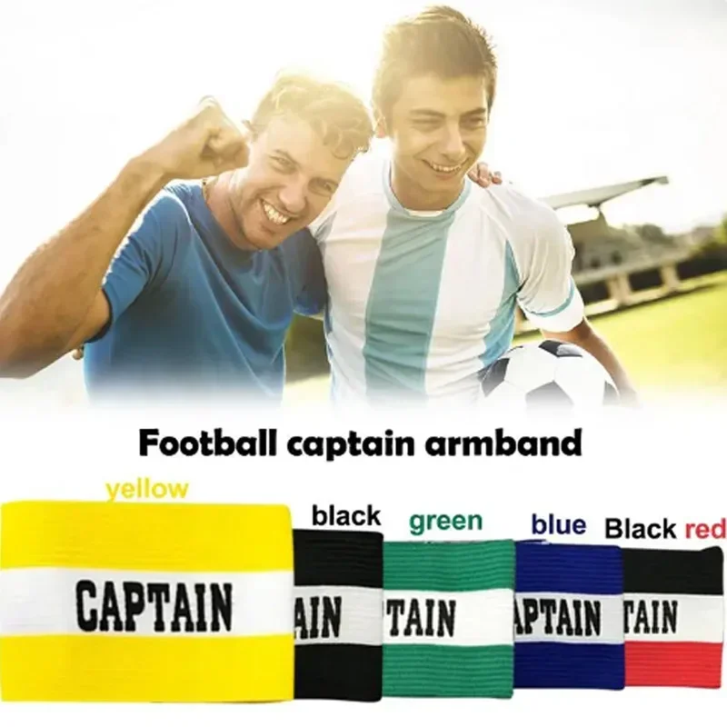 10pcs Football Captain's Adjustable wristband Sports wristband with captain's logo for football, rugby and basketball