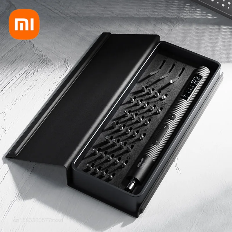 

New Xiaomi 36 in 1 Precision Electric Screwdriver Set Type-C Quick-Charge Screwdriver LED Display Magnetic Case Case Repair Tool