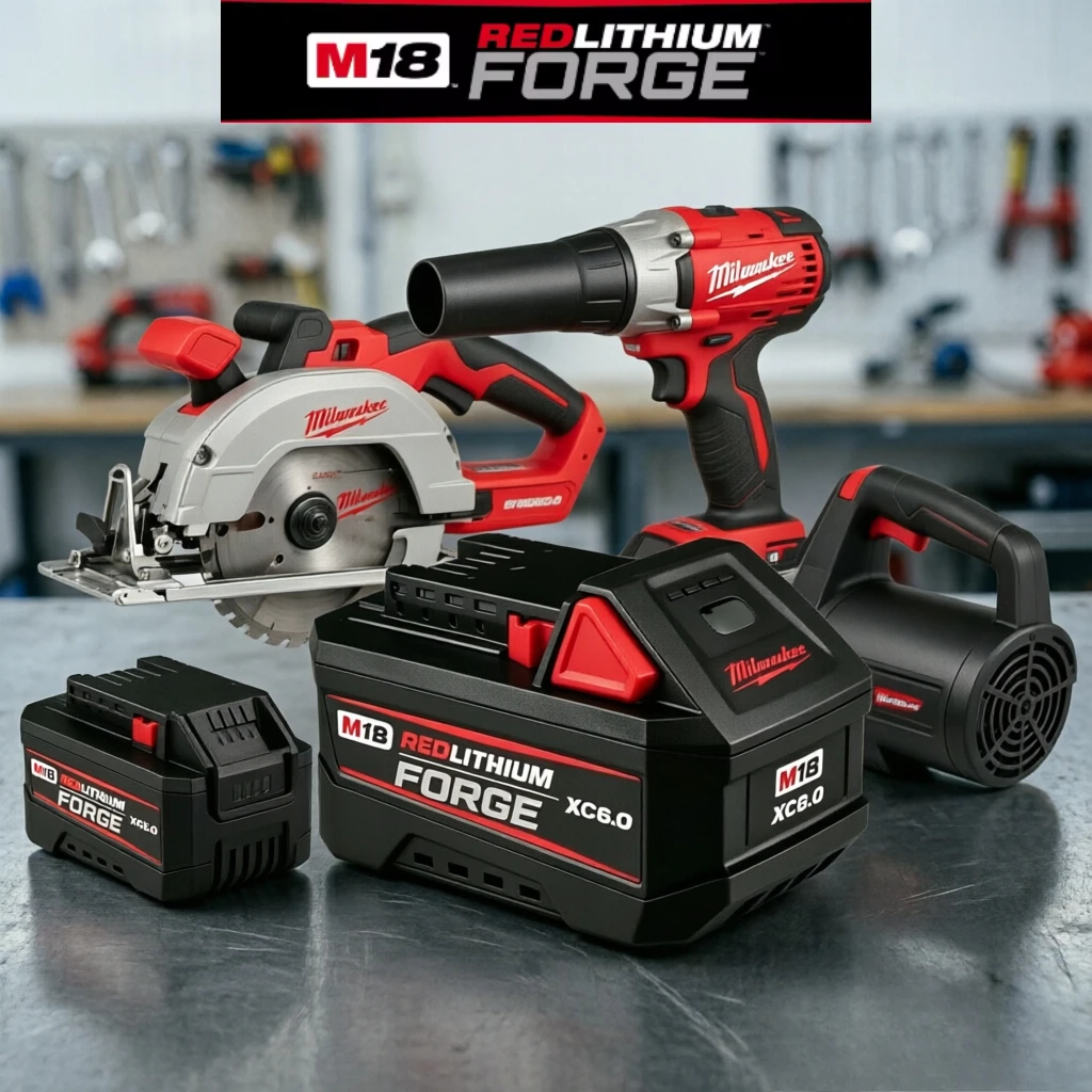 

Authentic Milwaukee 8.0Ah Lithium battery Fits Impact Wrench SDS Max Demolition Hammer Circular Saw Tire Inflator Drain Snake