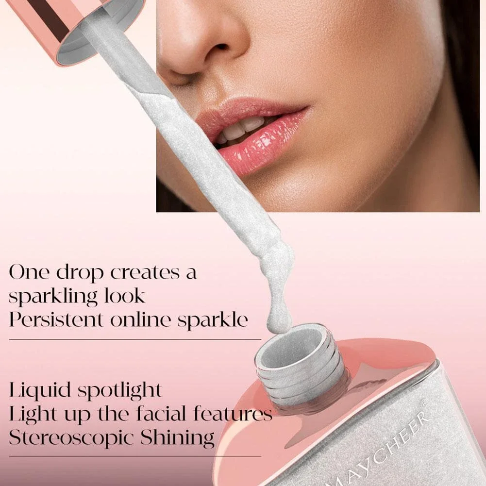 هايلايتر سائل جالاكسي، تفتيح وتحيط، مقاوم للماء يدوم طويلاً، مقاوم للعرق، كريم هايلايتر للوجه #6