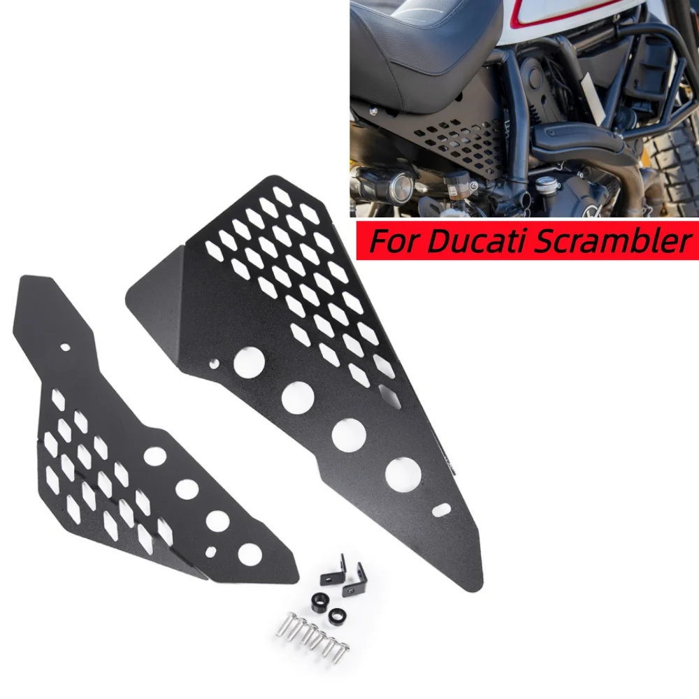 

Wolfline Motorcycle Side Mid Fairing Cover for Ducati Scrambler Sporster Motorbike Frame Panel Guard Protector Rust Resistant