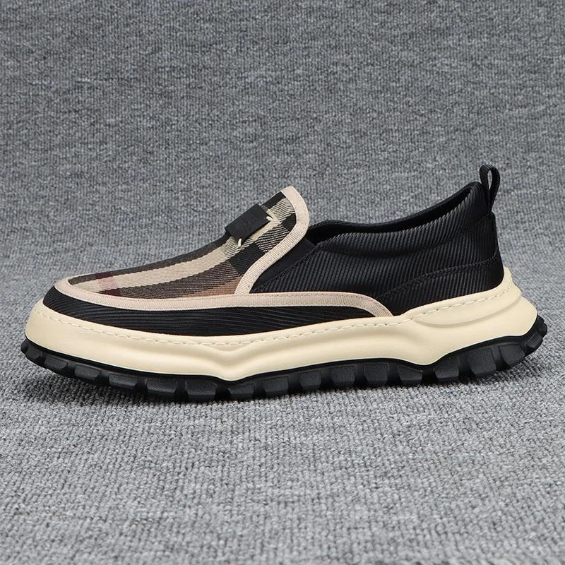 

Men's Casual Canvas Shoes Lightweight Summer Sports Shoes Breathable Soft Sole Slip-on Fashion Walking Shoes Men's Soft Loafers