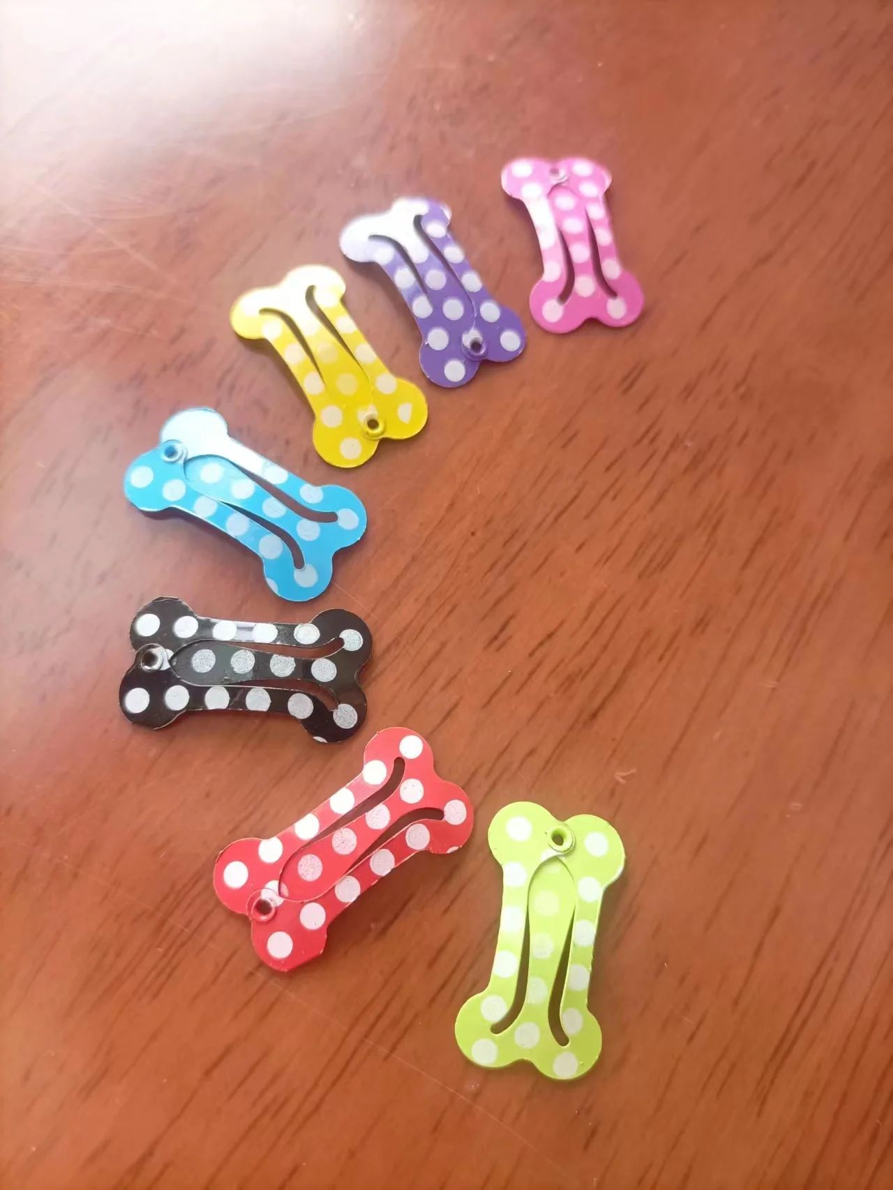 2.5CM Bone Design Dog Mini BB Hair Clip Pet Hair Accessories Teddy Yorkshire Hairpin Grooming 50pcs /lot