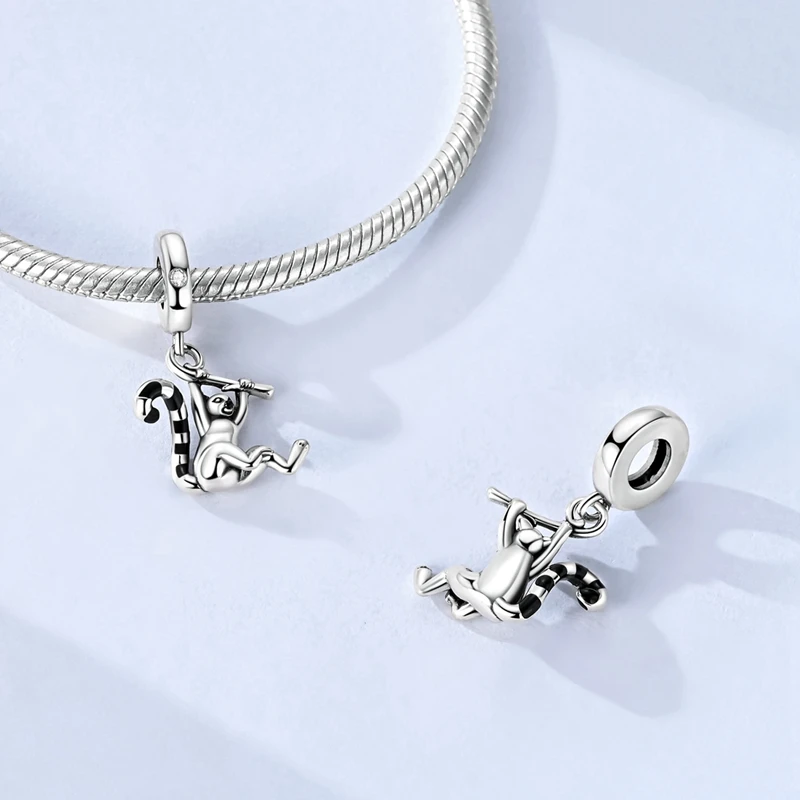 New 925 Sterling Silver Highland Bull Lion Airplane Luggage Charms Pendants For Women Fit Original Bracelet DIY Jewelry Gifts