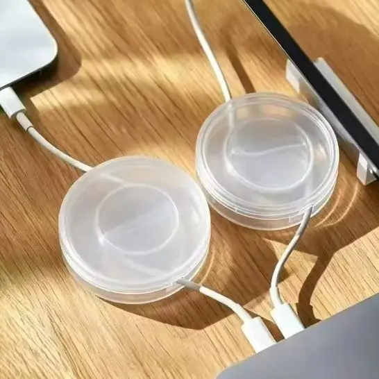 Portable Transparent Cable Organizer Cord Management Usb Cable Winder Retractable Phone Holder Charger Wire Storage Protector image 5
