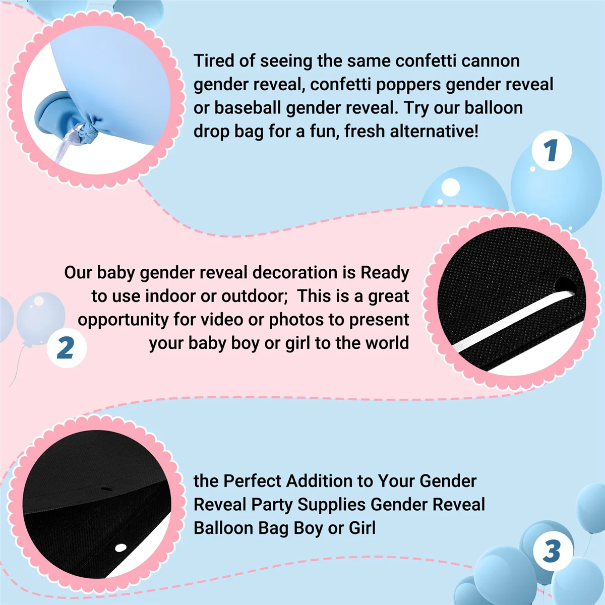 ABQR L'aggiunta perfetta al tuo genere Reveal Party Supplies Gender Reveal Palloncino o Ragazza